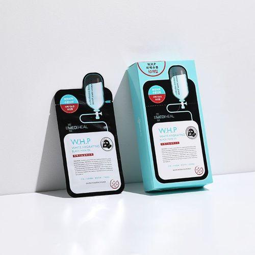 MEDIHEAL - W.H.P White Hydrating Black Mask EX(single) - Shine 32