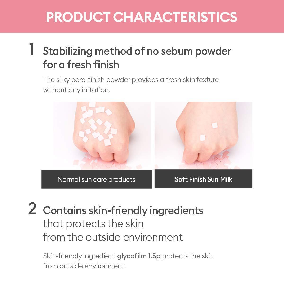 Missha - All Around Safe Block Soft Finish Sun Milk SPF50+ PA+++ 70ml - Shine 32