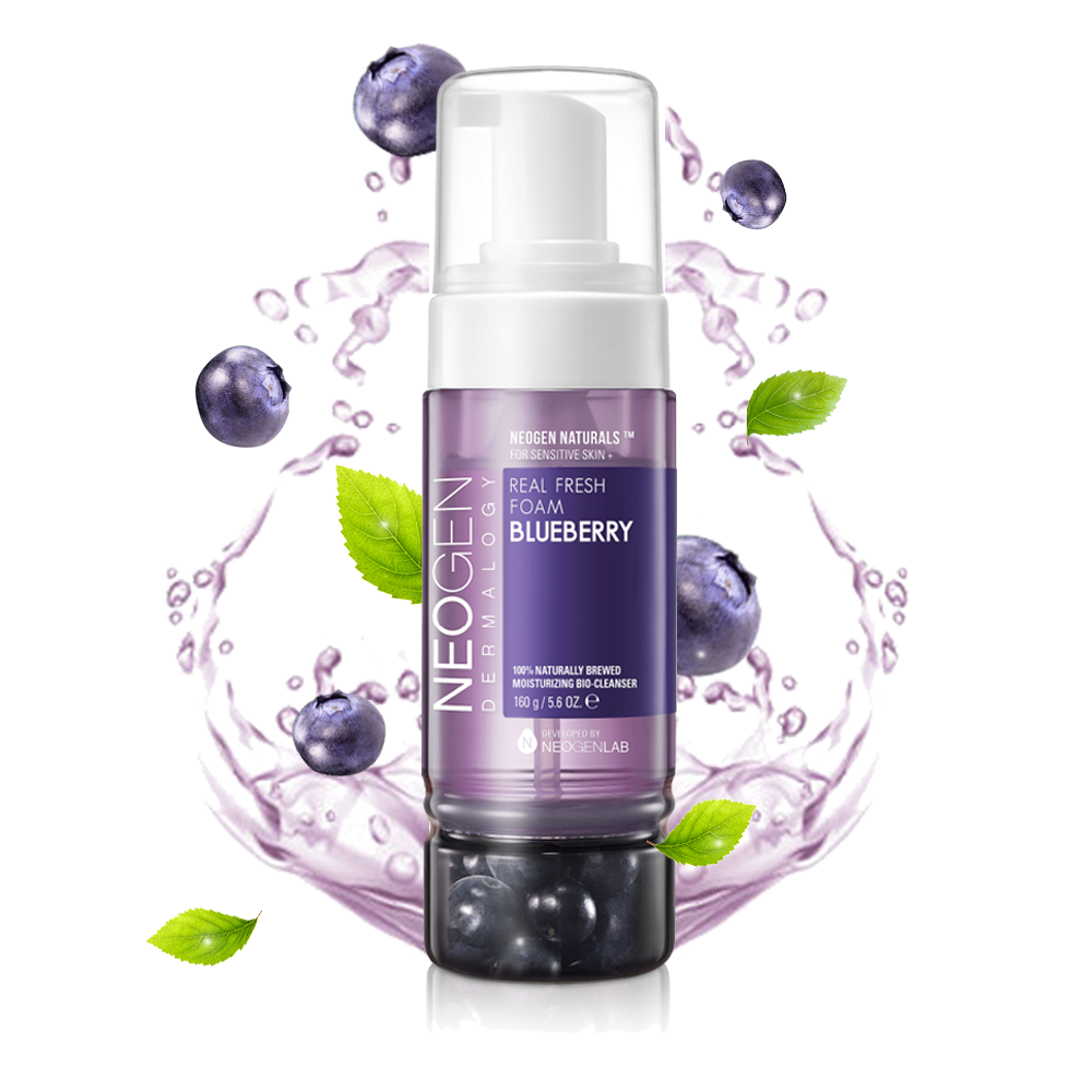 Neogenlab - Real Fresh Foam Cleanser Blueberry 160ml - Shine 32