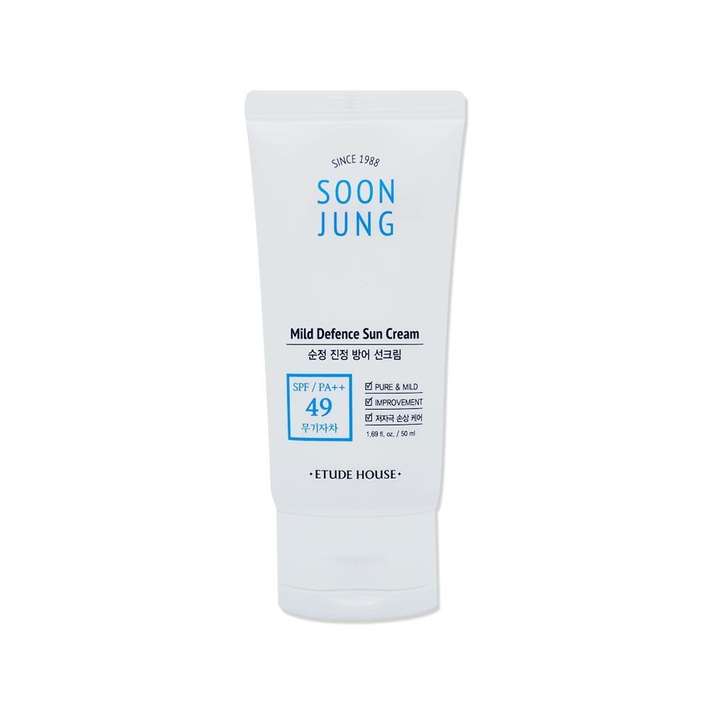 Etude House - Soonjung Mild Defence Sun Cream SPF 49 PA++ 50ml - Shine 32