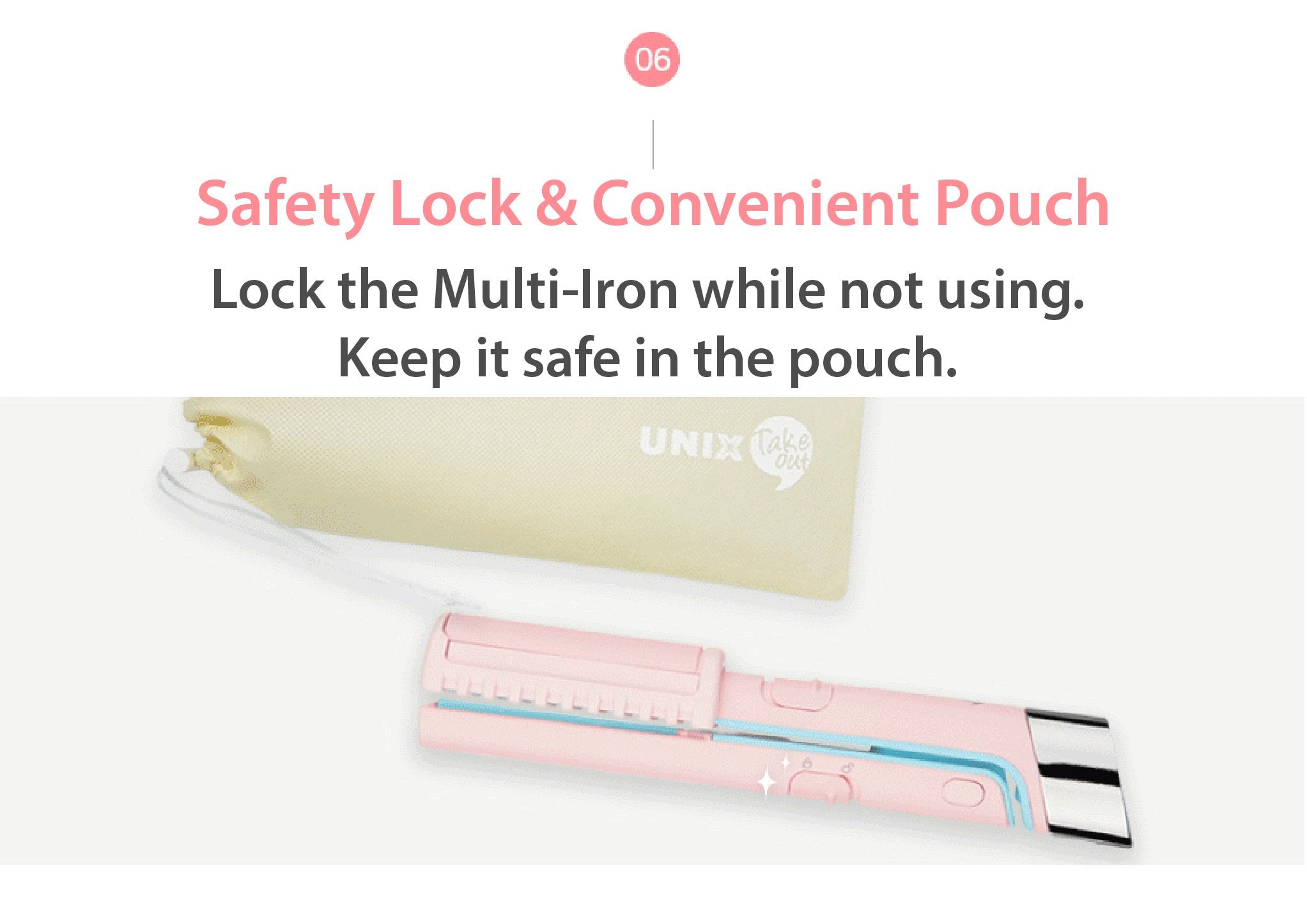KOSETTE x UNIX USB Multi Iron 2.0 Ivory/Pink - Shine 32