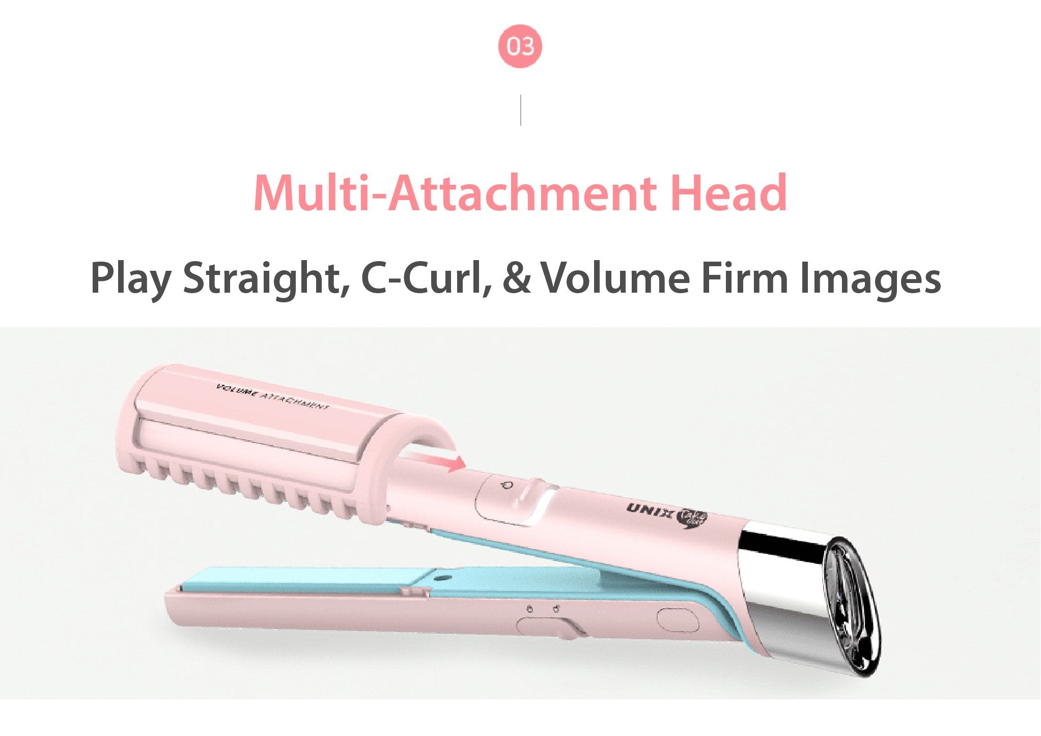 KOSETTE x UNIX USB Multi Iron 2.0 Ivory/Pink - Shine 32