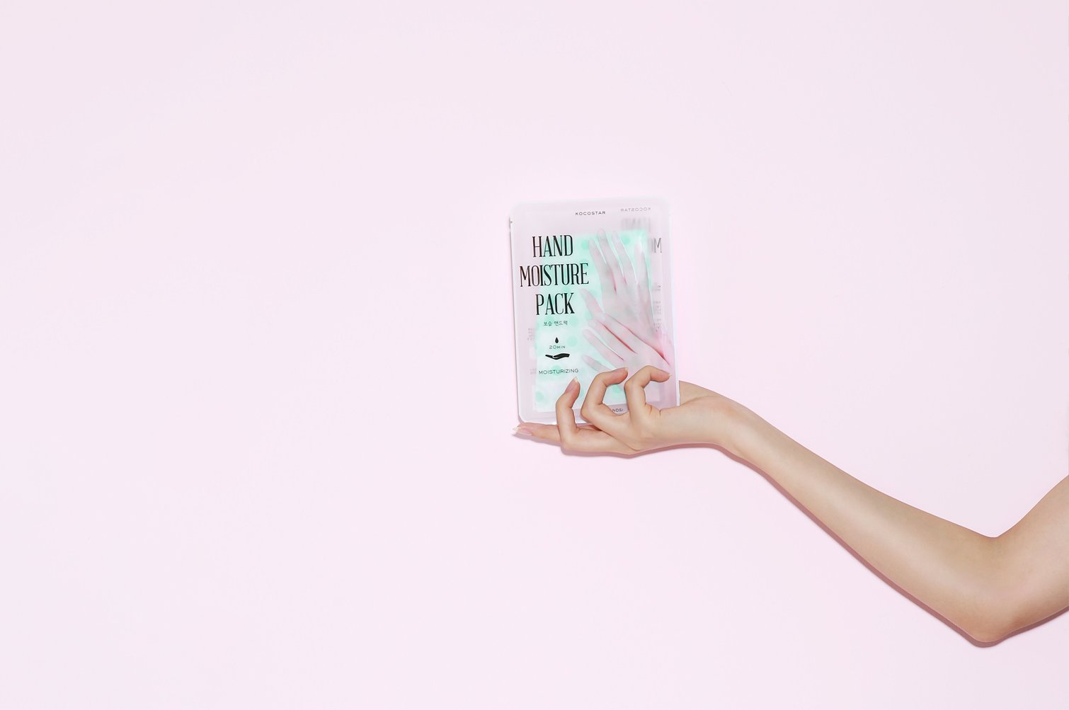 KOCOSTAR - 3 Color Hand Moisture Mask (Mint) - Shine 32