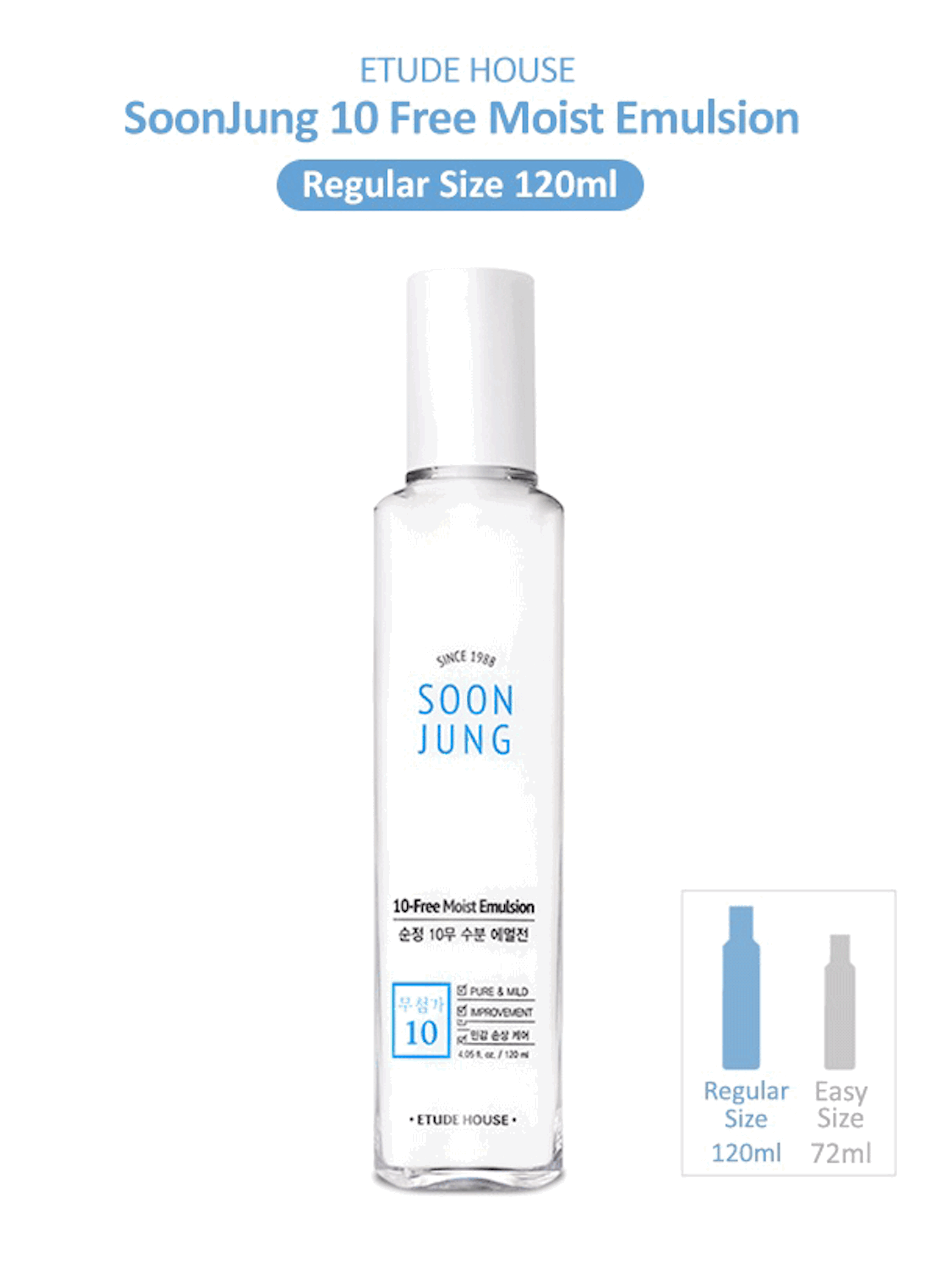 Etude House SoonJung 10 Free Moist Emulsion 120ml - Shine 32