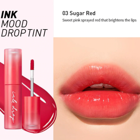 Peripera - Ink Mood Drop Tint #03 Sugar Red - Shine 32