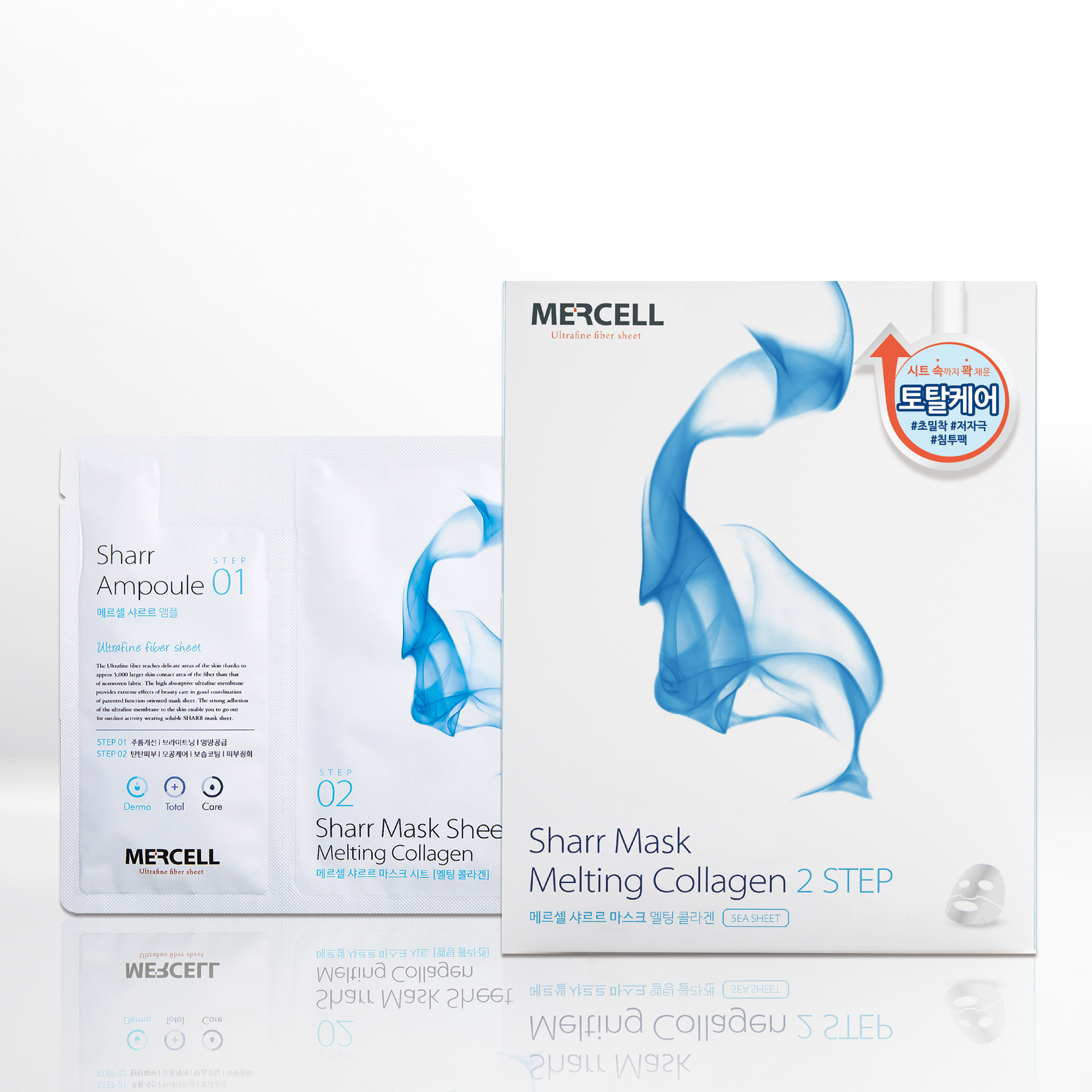 SHARRMASK - Melting Collagen Total Care Facial Mask (Blue) - Shine 32