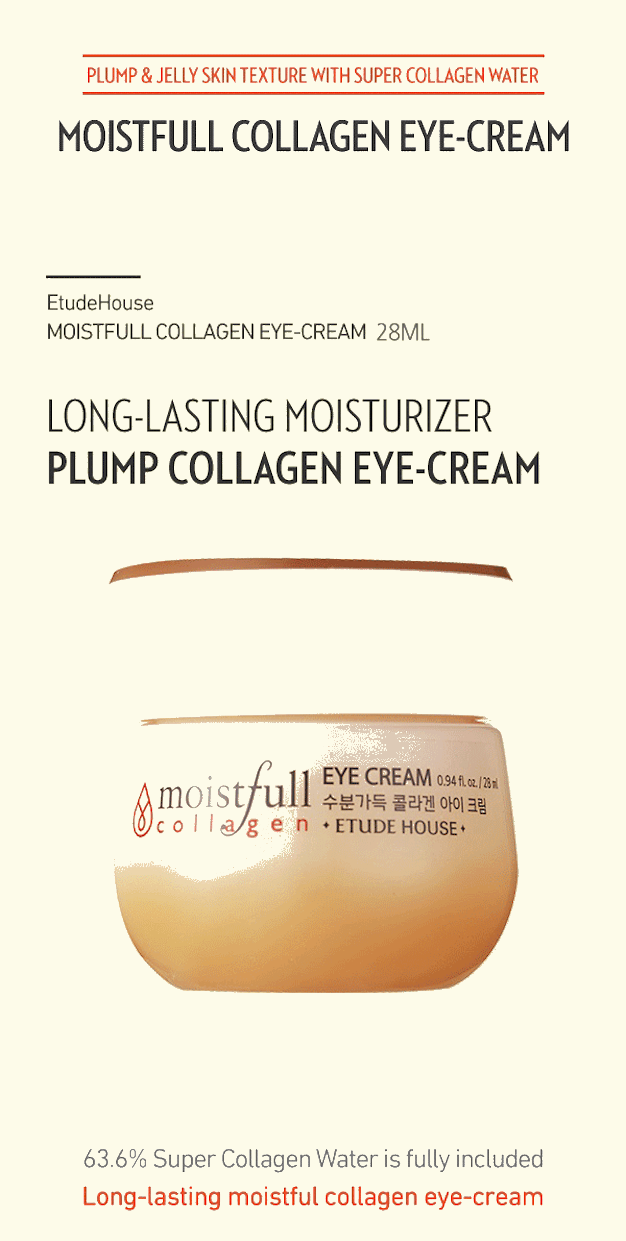 Etude House Moistfull Collagen Eye Cream 28 ml - Shine 32